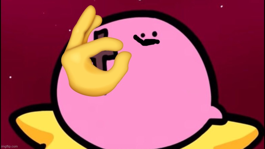 Kirby cross | image tagged in kirby cross | made w/ Imgflip meme maker