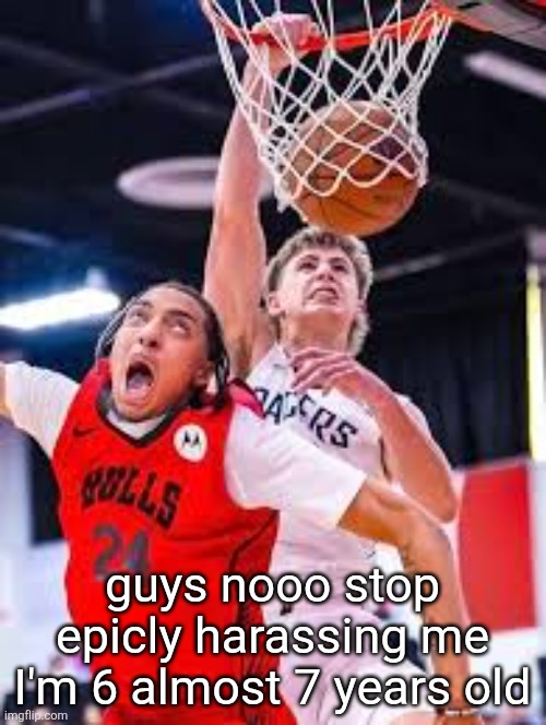 sad emoji | guys nooo stop epicly harassing me I'm 6 almost 7 years old | image tagged in this me asf | made w/ Imgflip meme maker