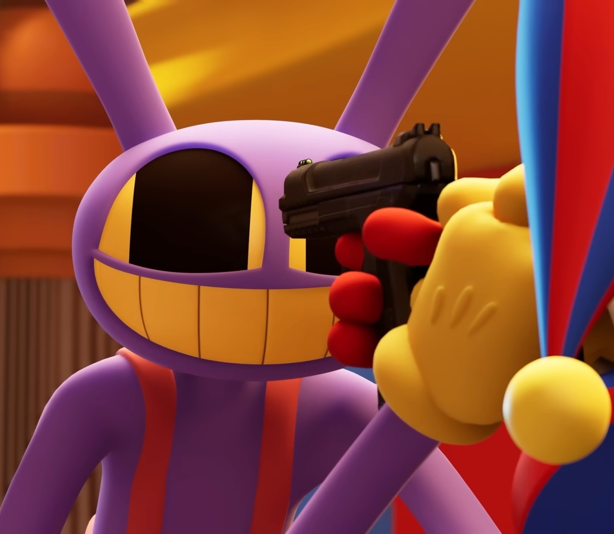 Jax with a gun to his face Blank Meme Template