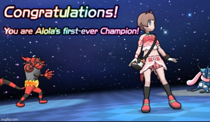 FINALLY AFTER 42 HOURS AND CAPTURING 114 MONS I'M THE CHAMPION | made w/ Imgflip meme maker