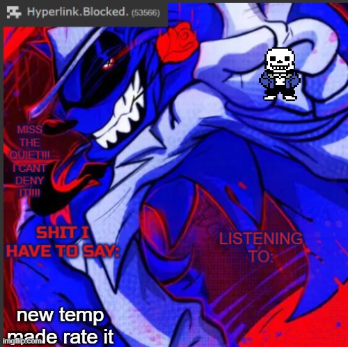 hyperlink.blocked. annoucement temp | new temp made rate it | image tagged in hyperlink blocked annoucement temp | made w/ Imgflip meme maker