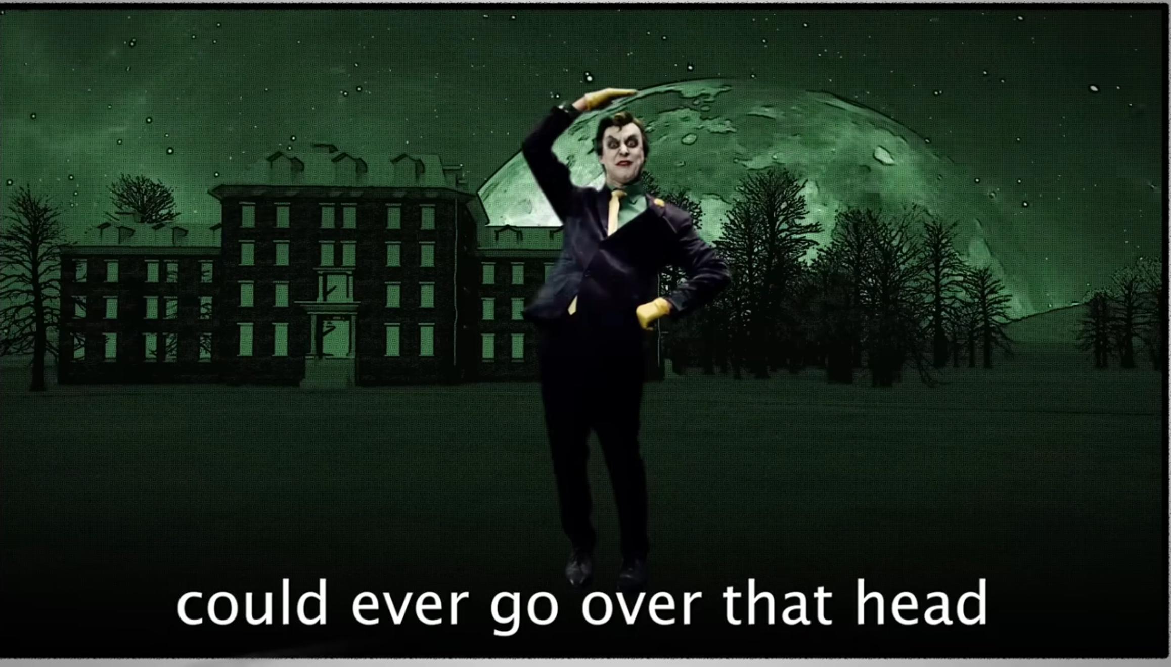 Joker Joke Go Over Head Blank Meme Template