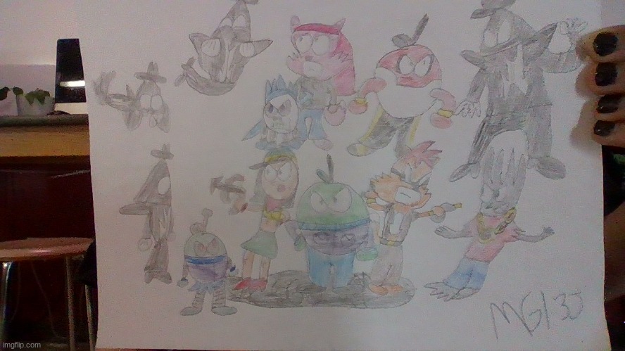 Cory's Crew getting ready to battle with Hell's bunch | image tagged in ocs | made w/ Imgflip meme maker