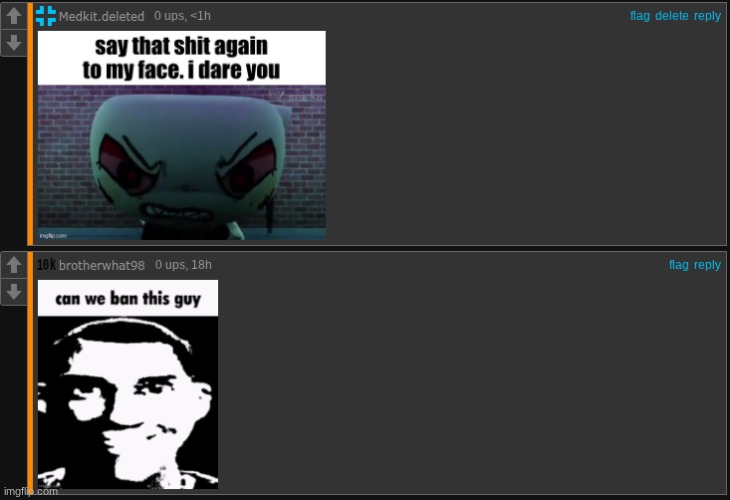 Two types of people that reply | image tagged in comments | made w/ Imgflip meme maker