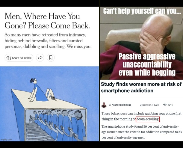 "dabbling"... New York Times useless once again | image tagged in men and women,dating,captain picard facepalm | made w/ Imgflip meme maker
