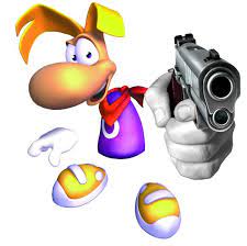 Rayman with Gun (V1) Blank Meme Template