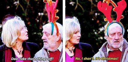 No I shan't it's christmas Blank Meme Template