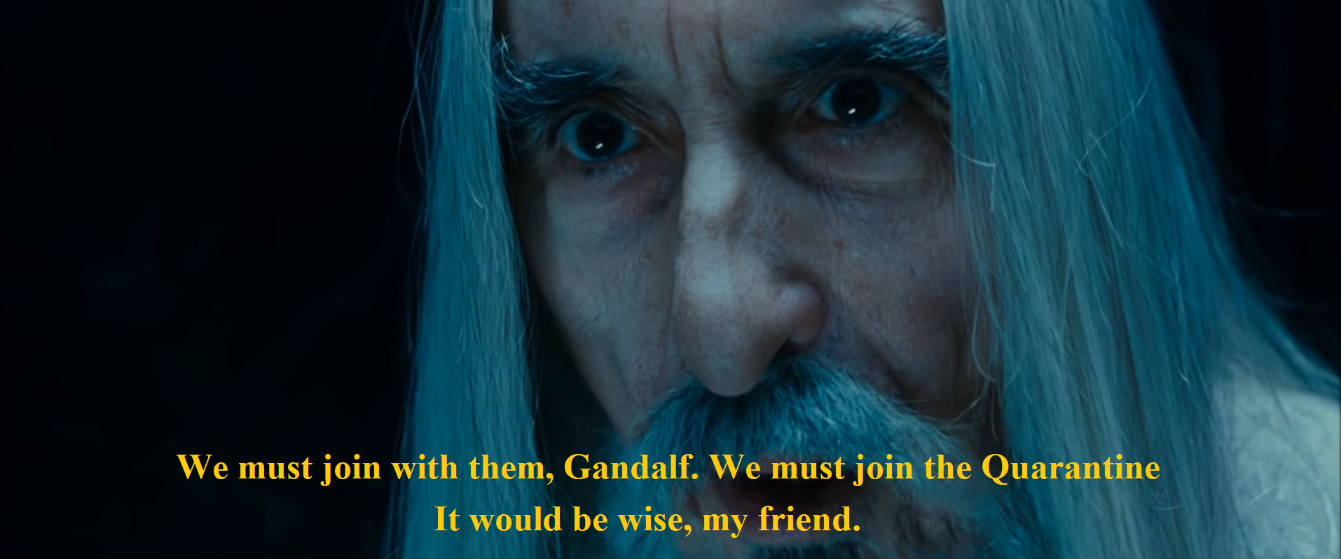 saruman the white Blank Meme Template