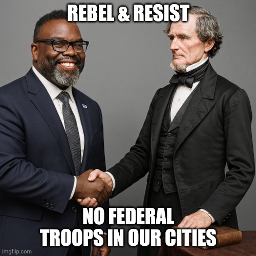 Rebel & resist against federal troops | REBEL & RESIST; NO FEDERAL TROOPS IN OUR CITIES | image tagged in democrats | made w/ Imgflip meme maker