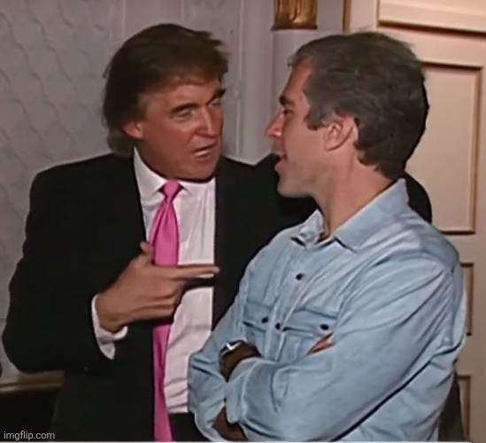 the random temp button picking this is wild | image tagged in trump epstein party | made w/ Imgflip meme maker