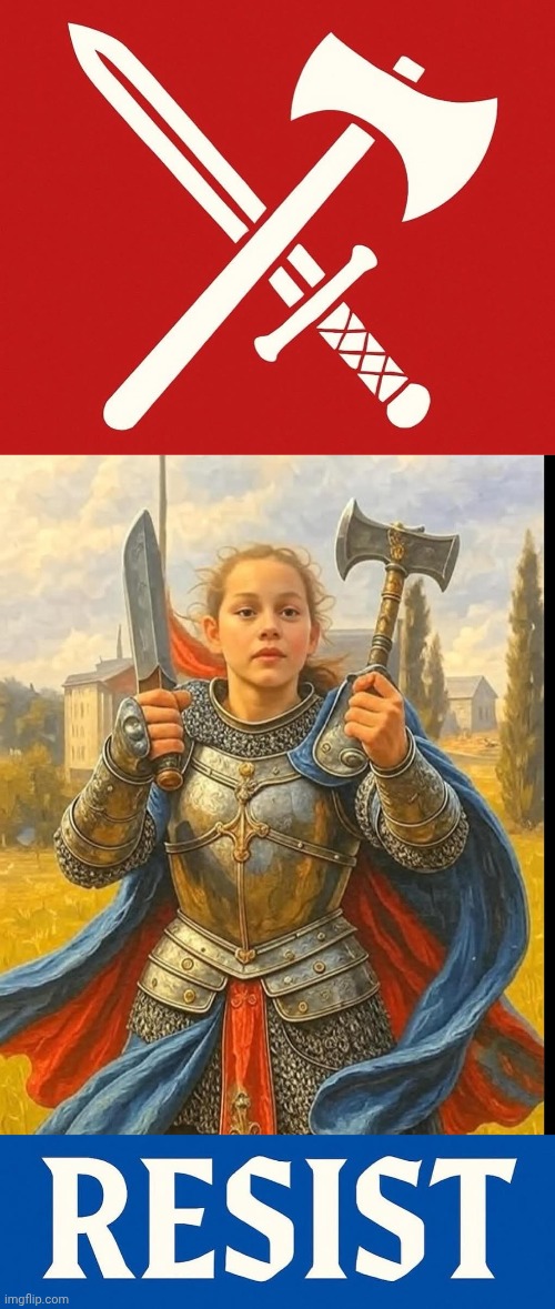 Resist Tyranny and Great Reset Invasion | image tagged in braveheart freedom,scottish,warriors,girl,axe | made w/ Imgflip meme maker