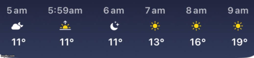 “That it no daytime for you until 7 am” ahh ? | image tagged in weather app,weather | made w/ Imgflip meme maker
