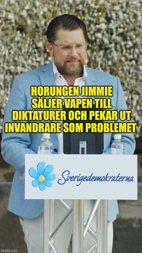 Jimmie Åkesson - Wallenberg Bofors SAAB Blank Meme Template