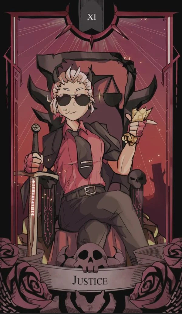 Justice Tarot Blank Meme Template