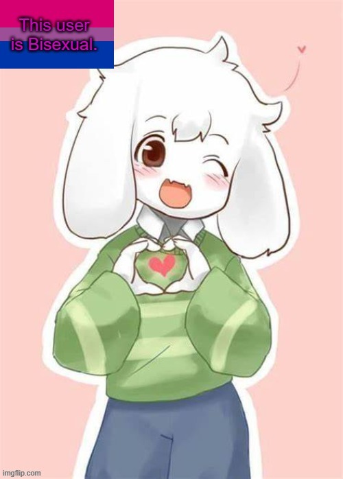 Asriel Bisexual Temp | image tagged in asriel bisexual temp | made w/ Imgflip meme maker