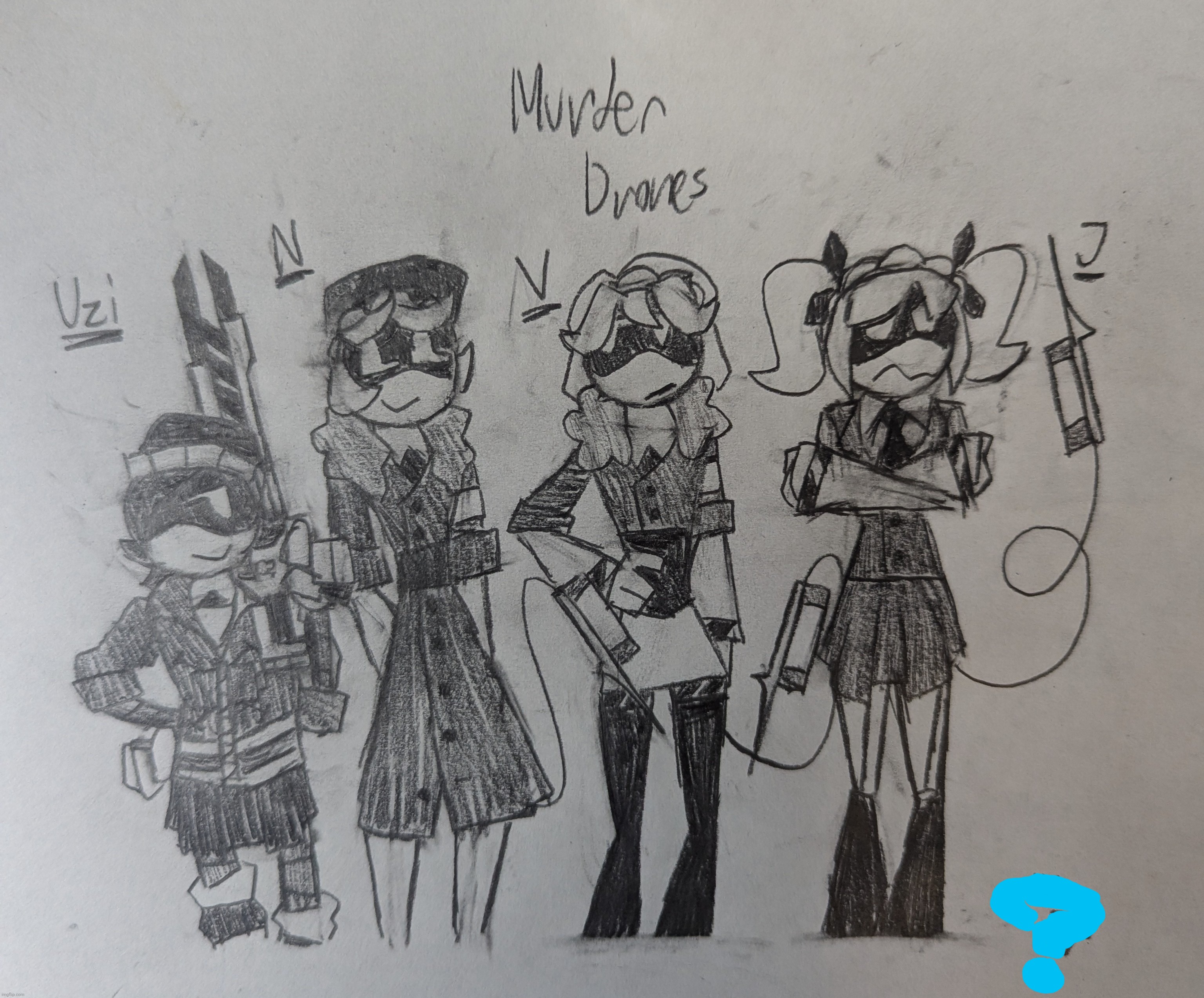 Murder Drones art for a friend | image tagged in murder drones | made w/ Imgflip meme maker