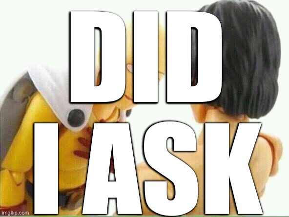 Did I ask you  | DID I ASK | image tagged in did i ask you | made w/ Imgflip meme maker