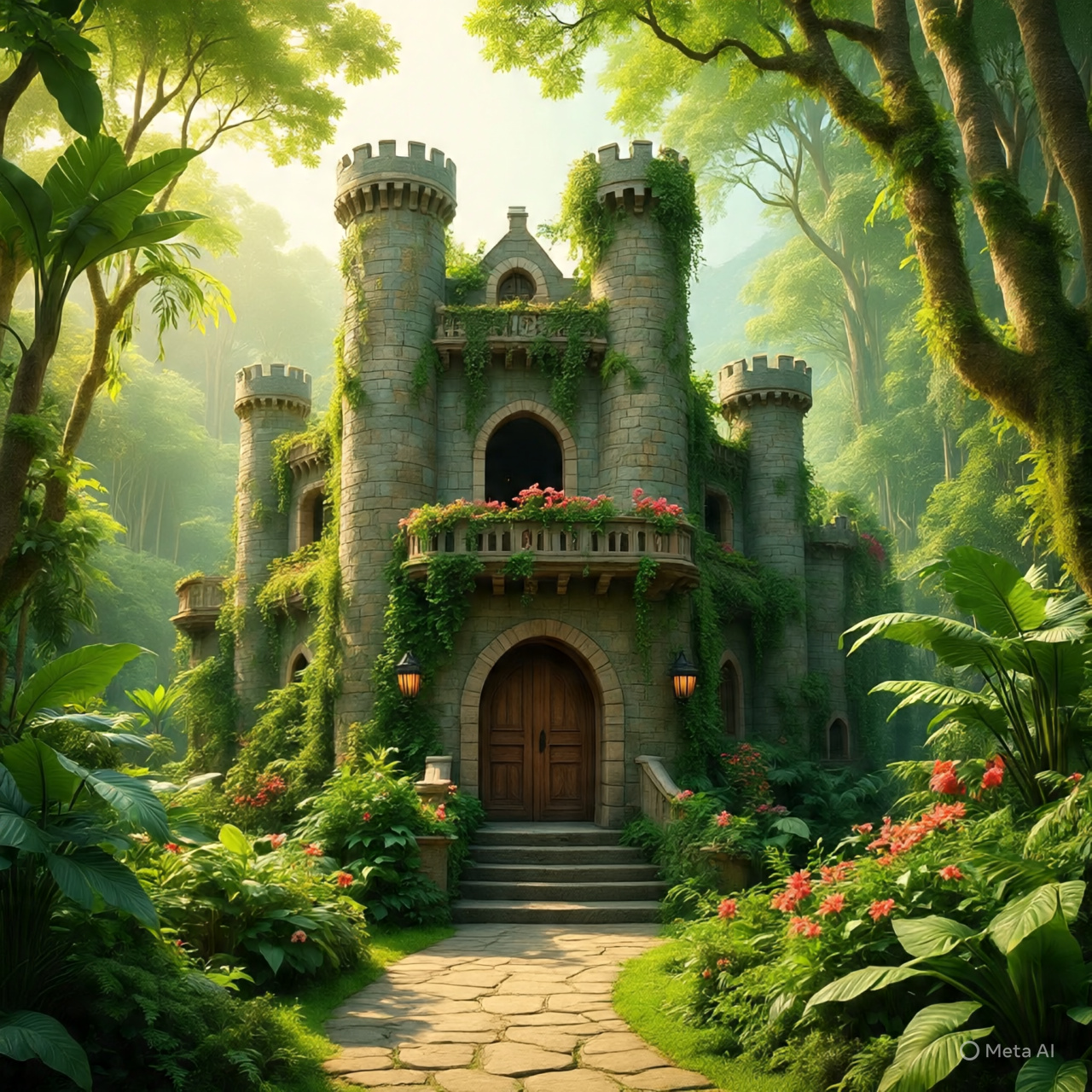 Amazon Rainforest Castle Blank Meme Template