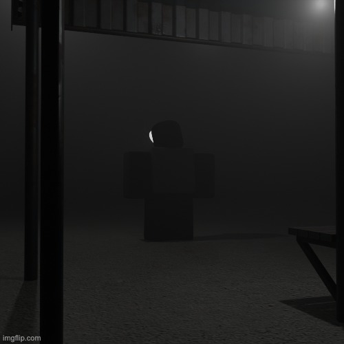 "he's just standing there ominously" | made w/ Imgflip meme maker
