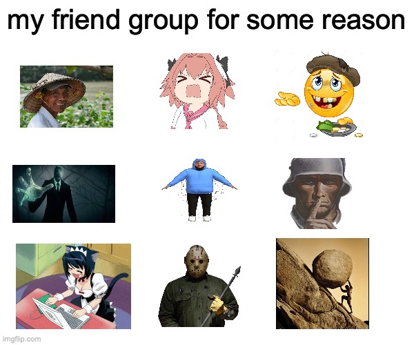 a neo-nazi and a femboy in the same group | my friend group for some reason | image tagged in msmg | made w/ Imgflip meme maker