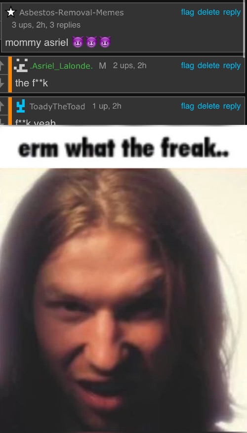 interesting name suggestion there buddy | image tagged in erm what the freak | made w/ Imgflip meme maker