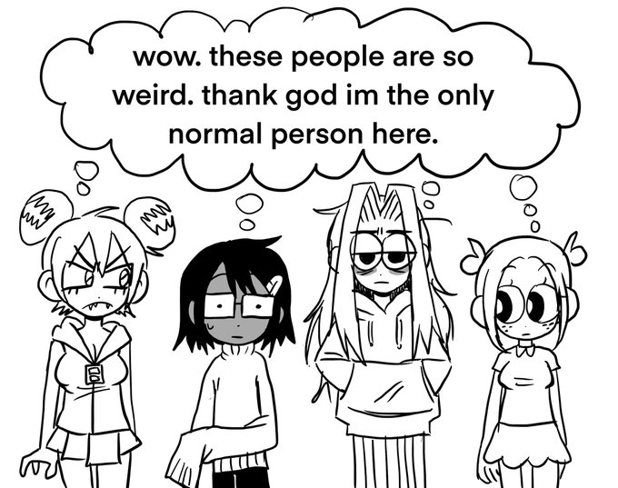 Wow. These people are so weird. Thank god I'm the normal one. Blank Meme Template