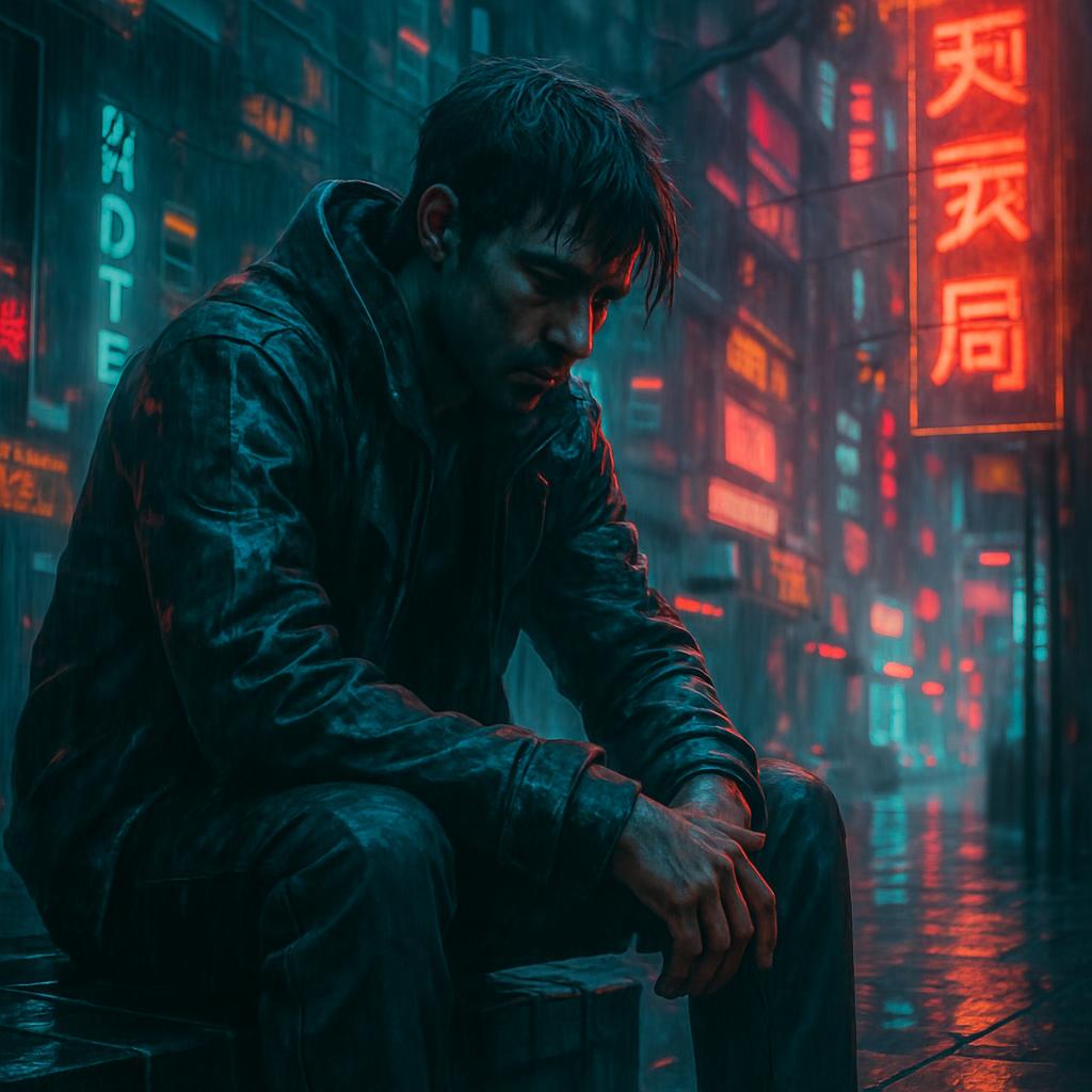guy sadly sitting and waiting Blank Meme Template