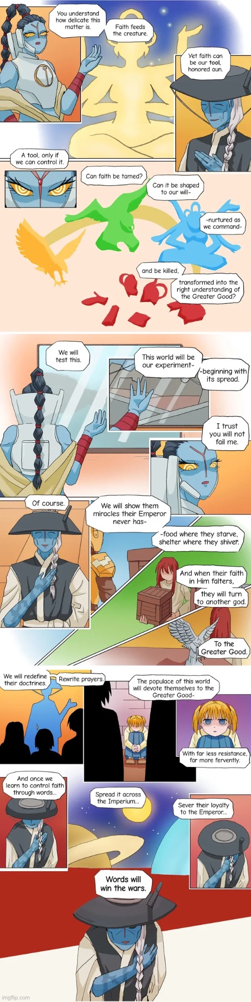 image tagged in comic by superfeyn,warhammer40k,tau | made w/ Imgflip meme maker