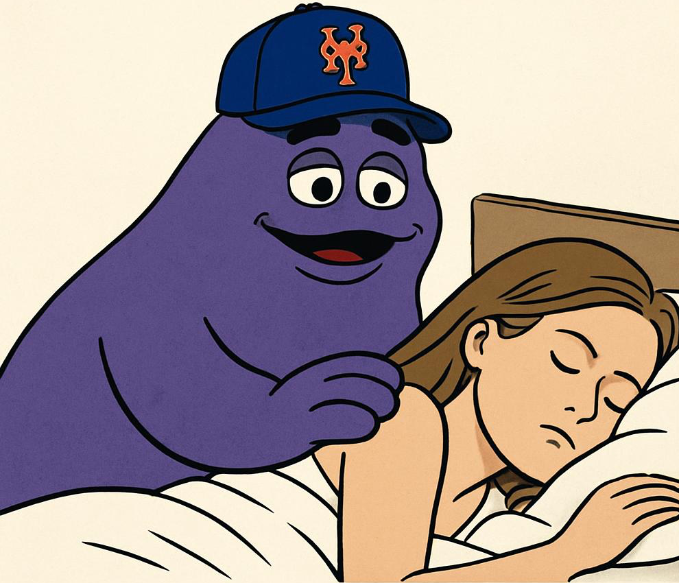Grimace - Wake up babe Blank Meme Template