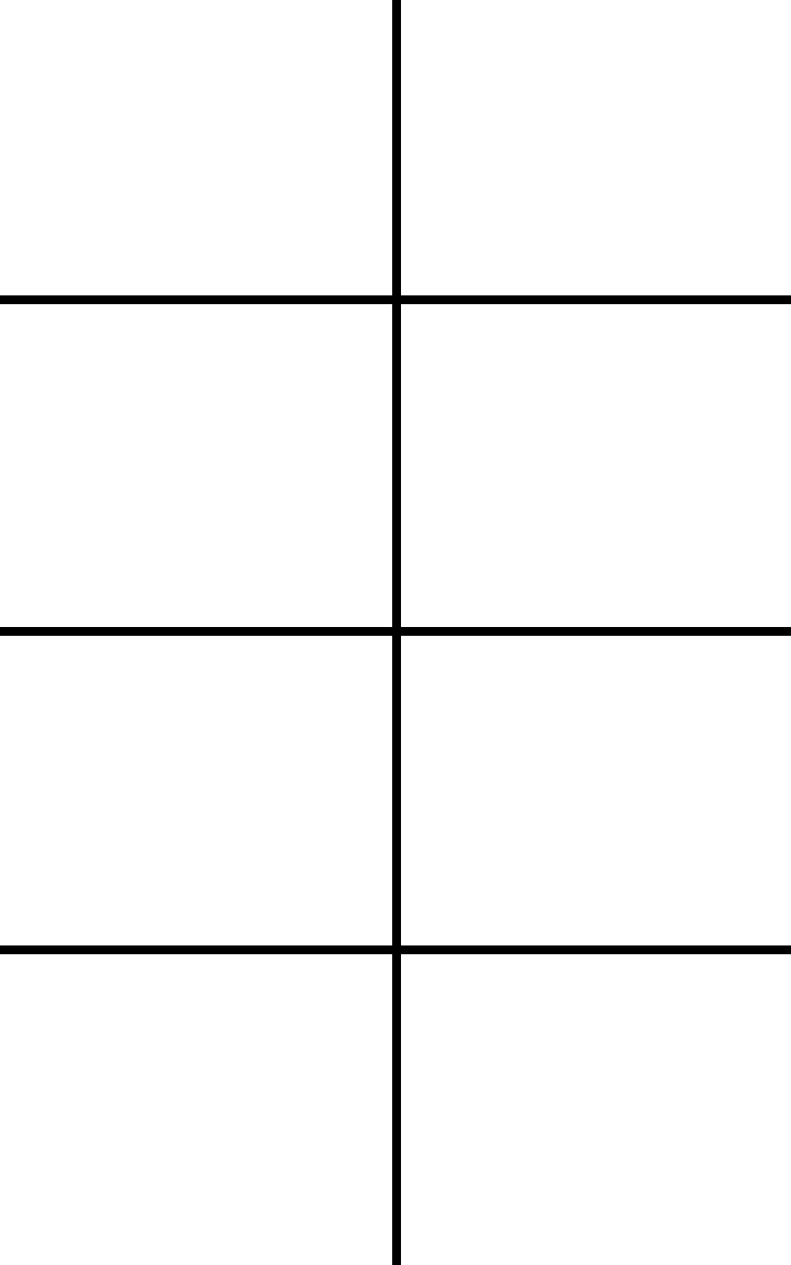 High Quality 2x4 Grid Blank Meme Template