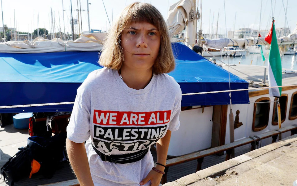 Greta Thunberg with He-Man hair Blank Meme Template