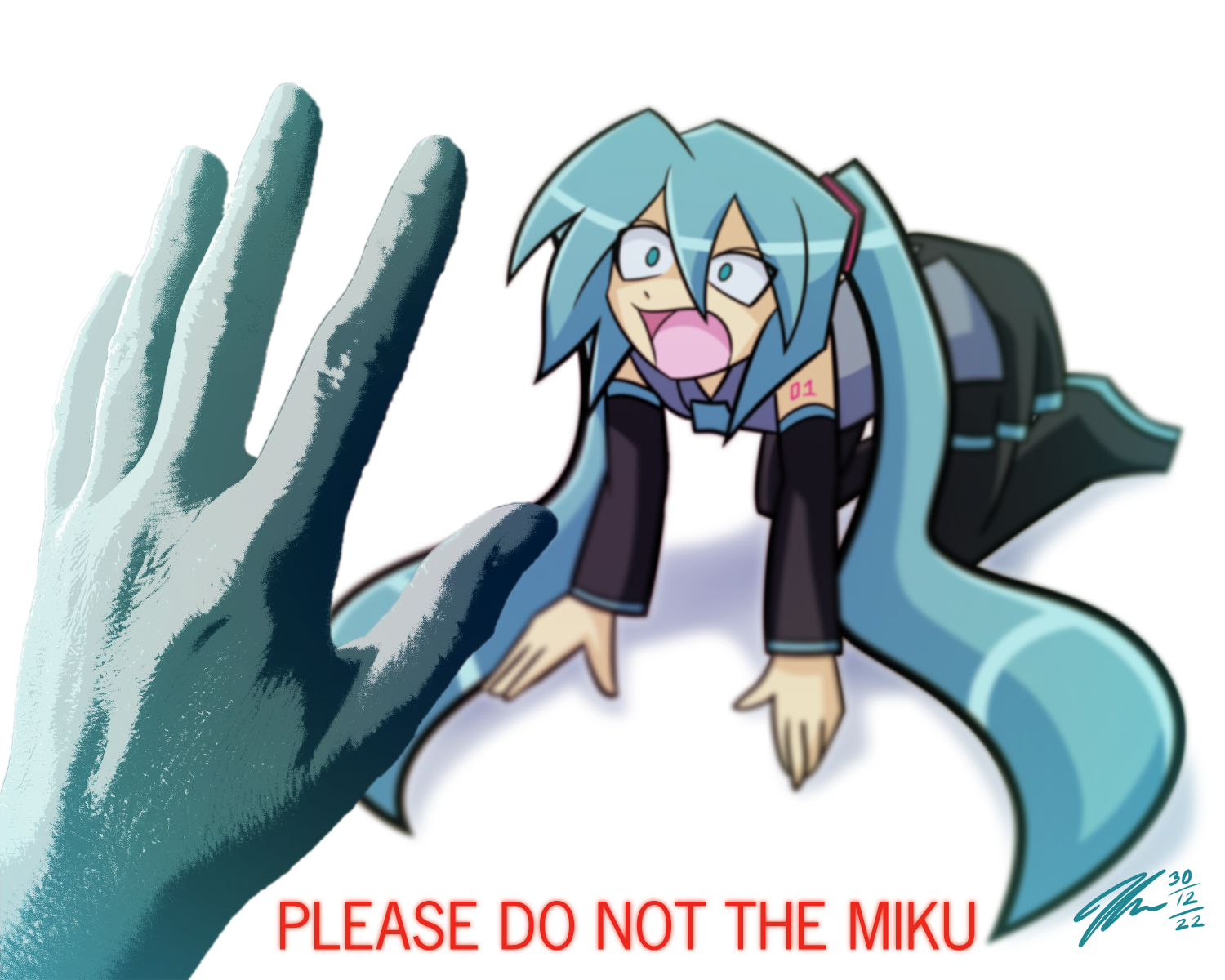 please do not the miku Blank Meme Template