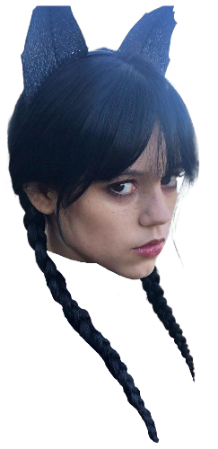 Wednesday Addams's head Blank Meme Template