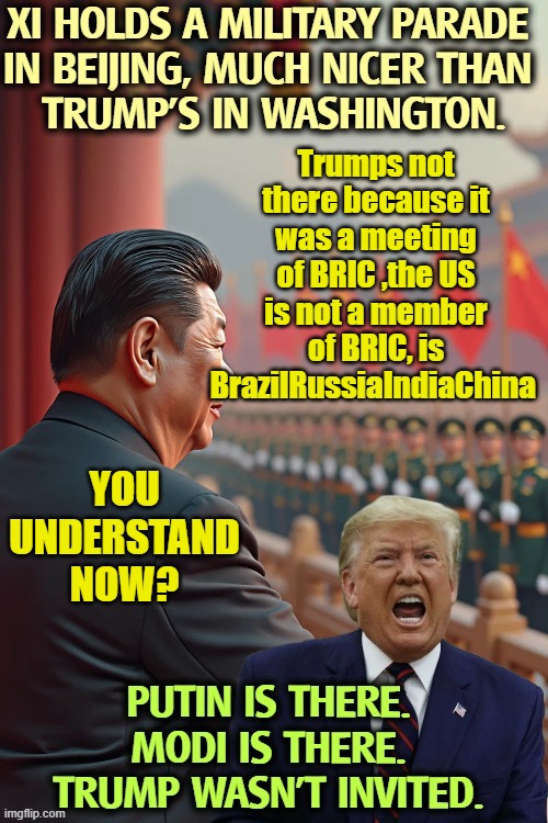 Ther goes SAM again with the propaganda, trying to create a false narrative | Trumps not there because it was a meeting of BRIC ,the US is not a member of BRIC, is BrazilRussiaIndiaChina; YOU UNDERSTAND NOW? | made w/ Imgflip meme maker