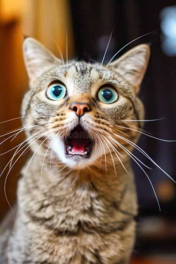 High Quality gato sorprendido Blank Meme Template