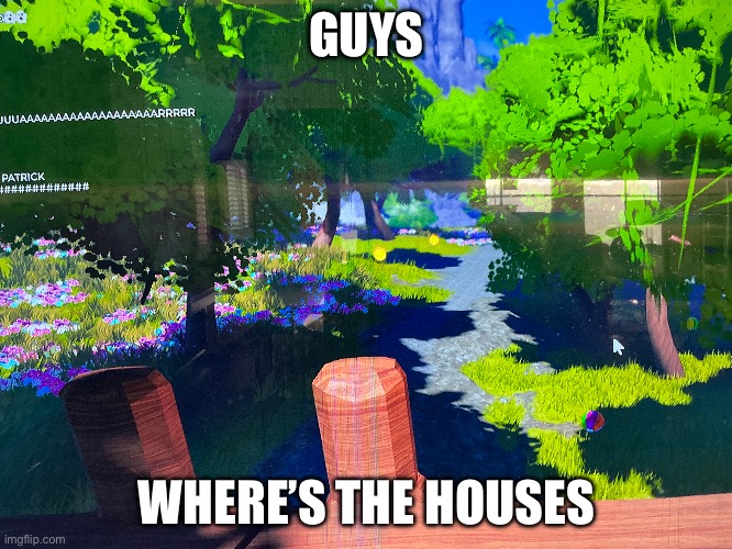 The houses are gone | GUYS; WHERE’S THE HOUSES | image tagged in house | made w/ Imgflip meme maker
