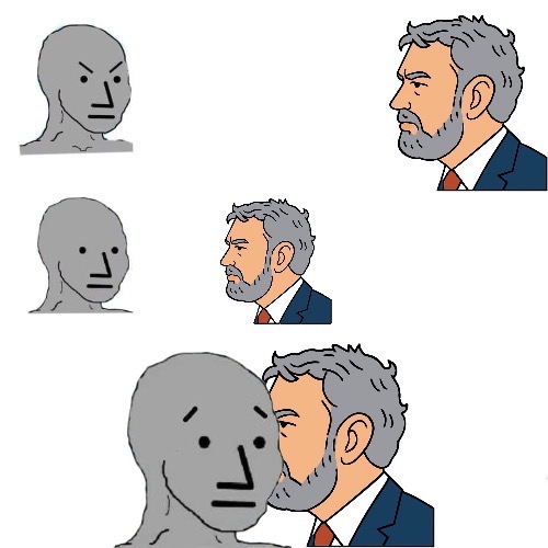 High Quality Massie Approaching NPC Blank Meme Template