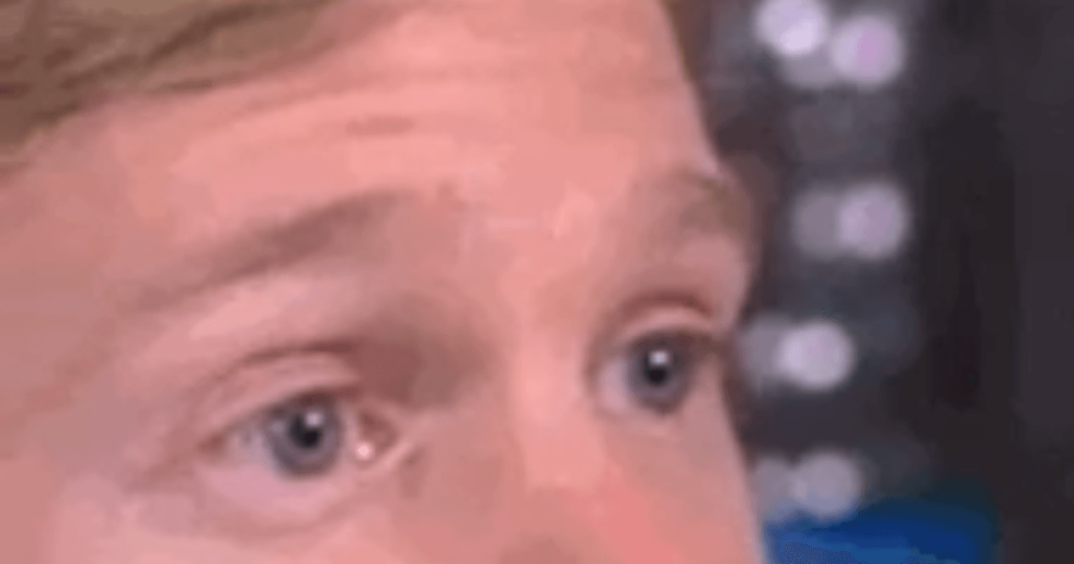 Blinking guy eyes open Blank Meme Template