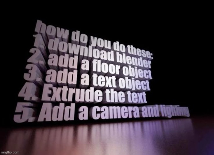 3d text tutorial | made w/ Imgflip meme maker