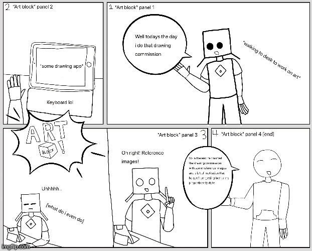 Comic i made in class for an assignment, i’m hoping image compression didn’t massacre this | made w/ Imgflip meme maker