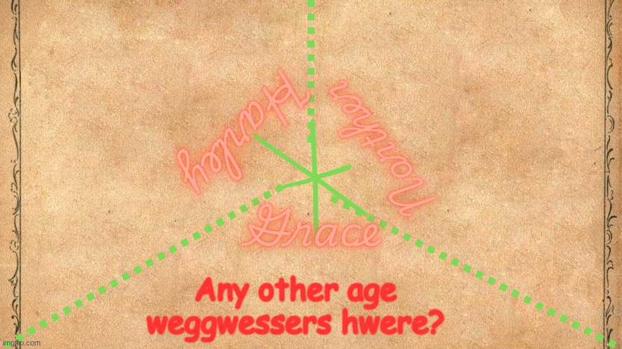 NorthernGrace and insane person shared temp | Any other age weggwessers hwere? | image tagged in northerngrace and insane person shared temp | made w/ Imgflip meme maker
