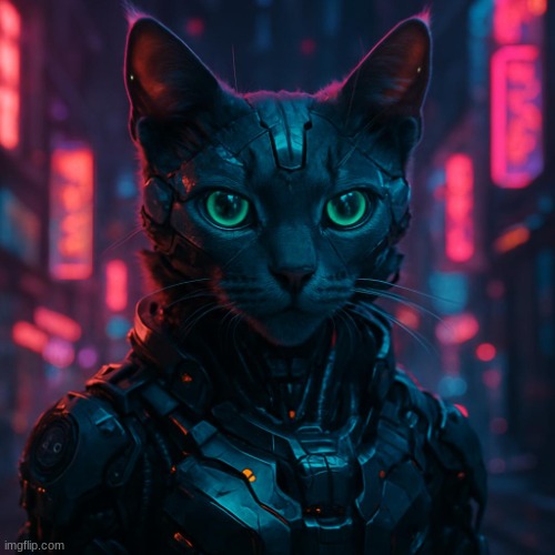 TF IS THWIS SHIWT | image tagged in cat cyborg | made w/ Imgflip meme maker