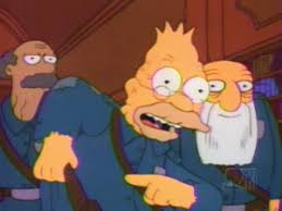 Abe Simpson Style of the time Blank Meme Template