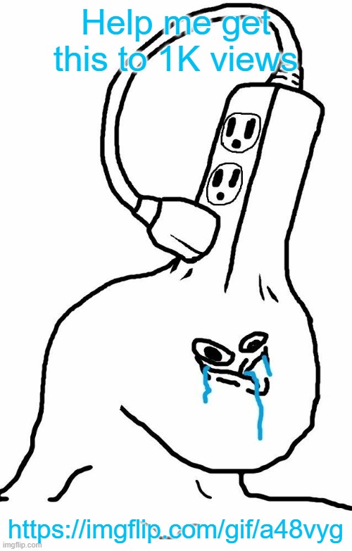 plurg | Help me get this to 1K views; https://imgflip.com/gif/a48vyg | image tagged in brainlet wojak plug | made w/ Imgflip meme maker