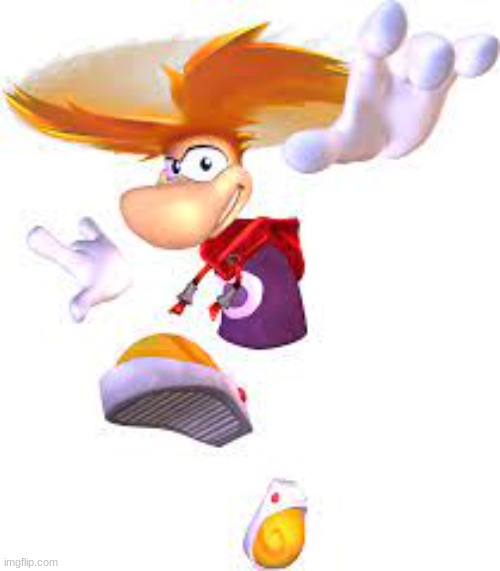 Flying Rayman | image tagged in flying rayman | made w/ Imgflip meme maker