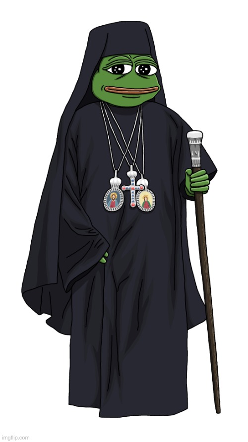 Orthodox_Pepe | image tagged in pepe the frog,priest,christianity | made w/ Imgflip meme maker