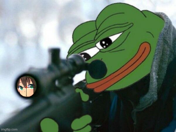 image tagged in pepe the frog,anime,execution | made w/ Imgflip meme maker