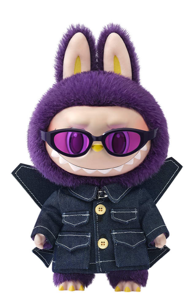 Labubu Purple Glasses Blank Meme Template