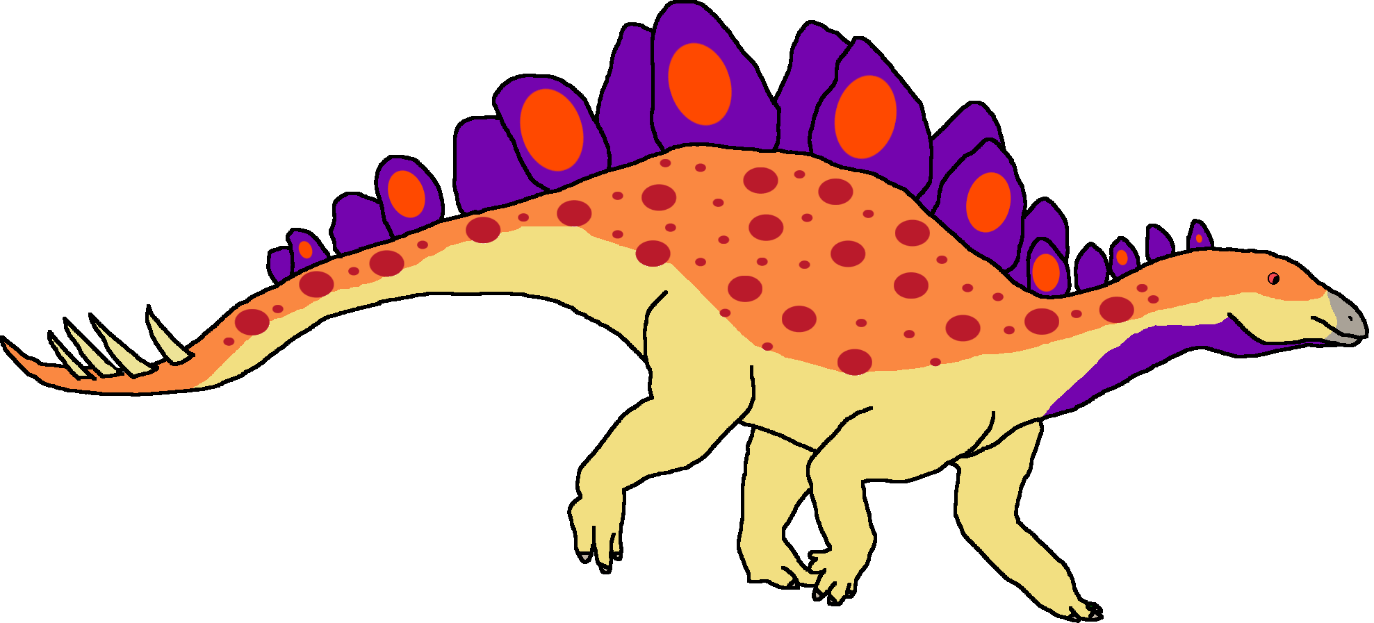 Male Stegosaurus Variant B (Paleoverse + EOIverse) Blank Meme Template