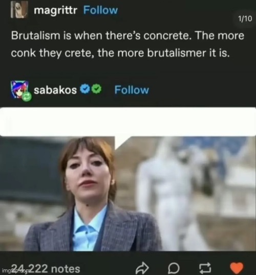cunk on brutalism | made w/ Imgflip meme maker